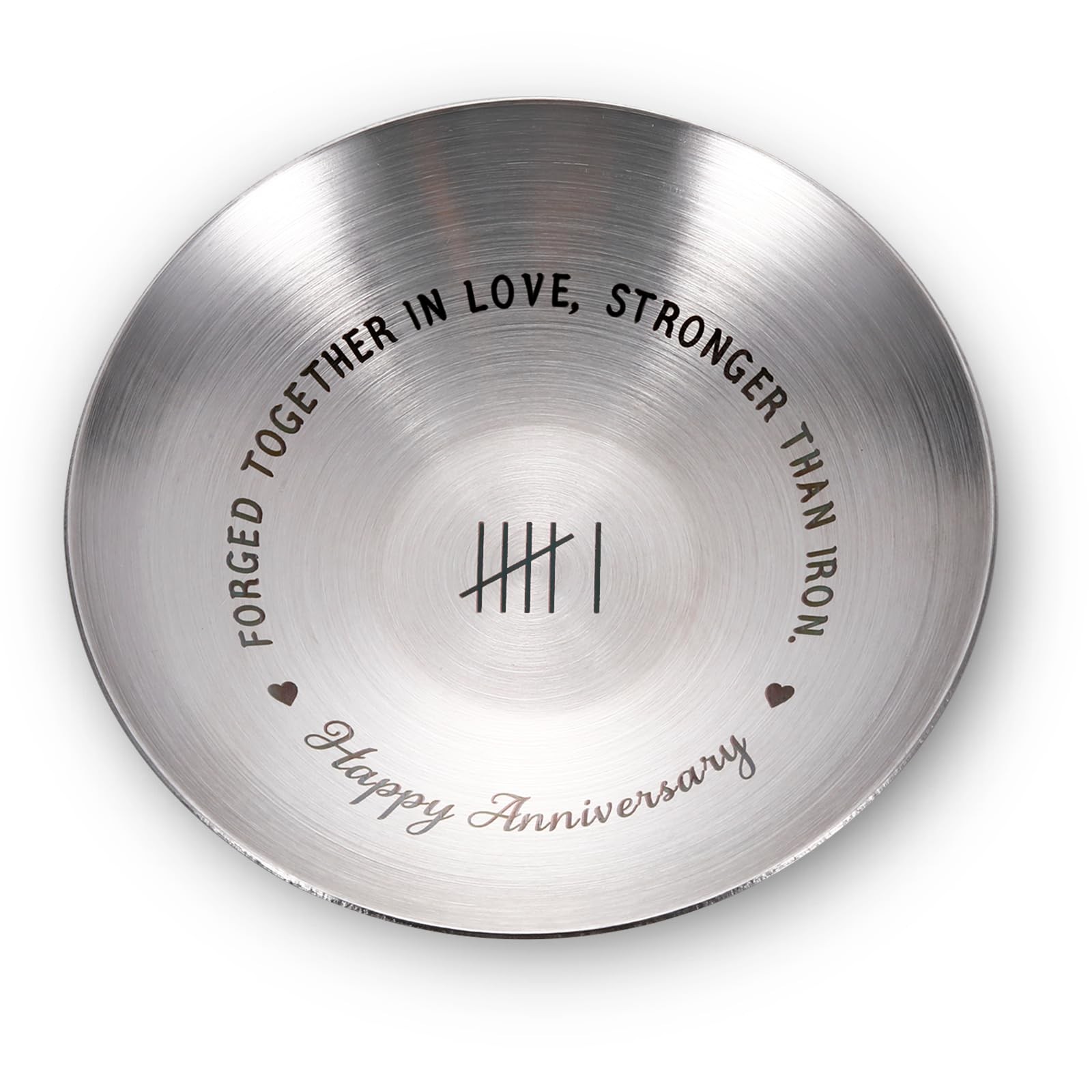 6 Year Anniversary Iron Gifts for Him Her Couples 6th Wedding small, Silver