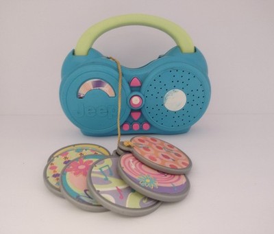 Vintage Barbie DJ Power Wheels Jeep Wrangler CD Radio Take Along