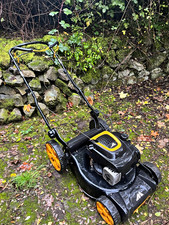 McCulloch Petrol Push Lawn Mower 125cc Black/Yellow Rotary with Grass Catcher