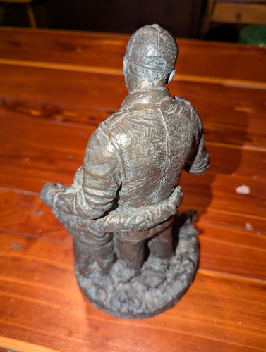 Eric Kaposta Pewter sculpture "Pass It On Sculpture" Outdoor Enthusiast Fishing - Picture 2 of 2