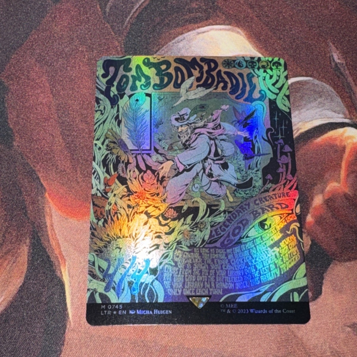 Tom Bombadil X1 Mtg Lord Of The Rings Nm Foil Borderless Poster