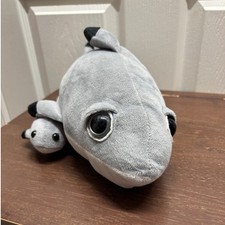Petting Zoo Gray Shark w/ Baby Shark Stuffed Animal Plush Approximately 15"