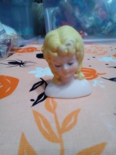 Doll Porcelain Lady Head 162-31, 2 1/2" Mangelsen Vtg 1993