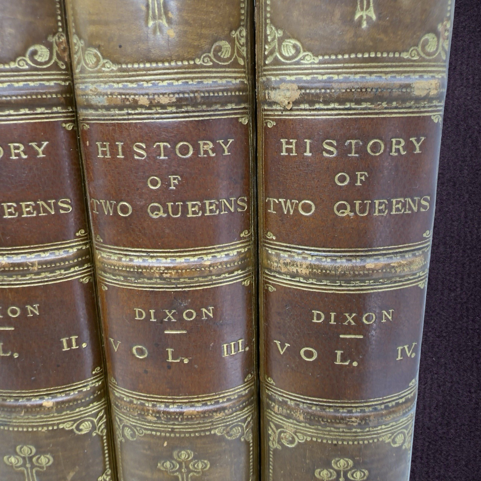 1873 -74 ✨ FIRST EDITION - Tudors - History of Two Queens William H Dixon 4VOLS