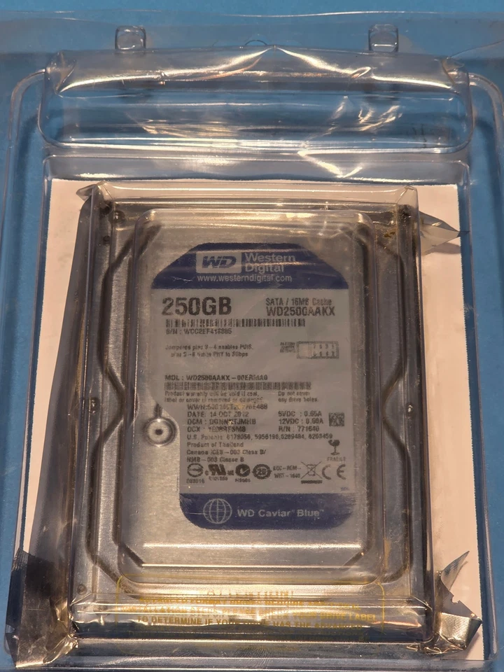 Western Digital 250GB Hard Drive 3.5" SATA - Image 4 of 4