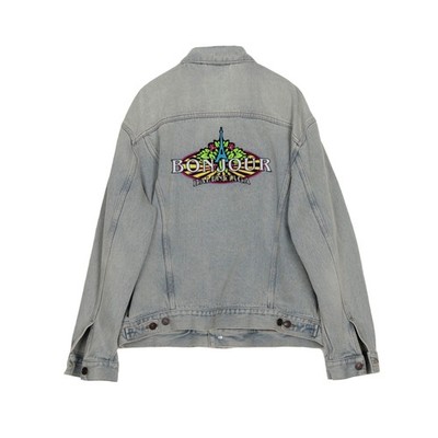 BALENCIAGA バレンシアガ Twin Set Denim Jacket Balenciaga Men's Twinset Denim Jacket/vest W/ Hoodie Lining