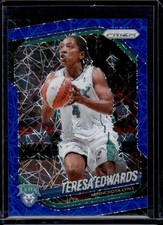 2025 Panini WNBA Prizm #126 Teresa Edwards Blue Velocity