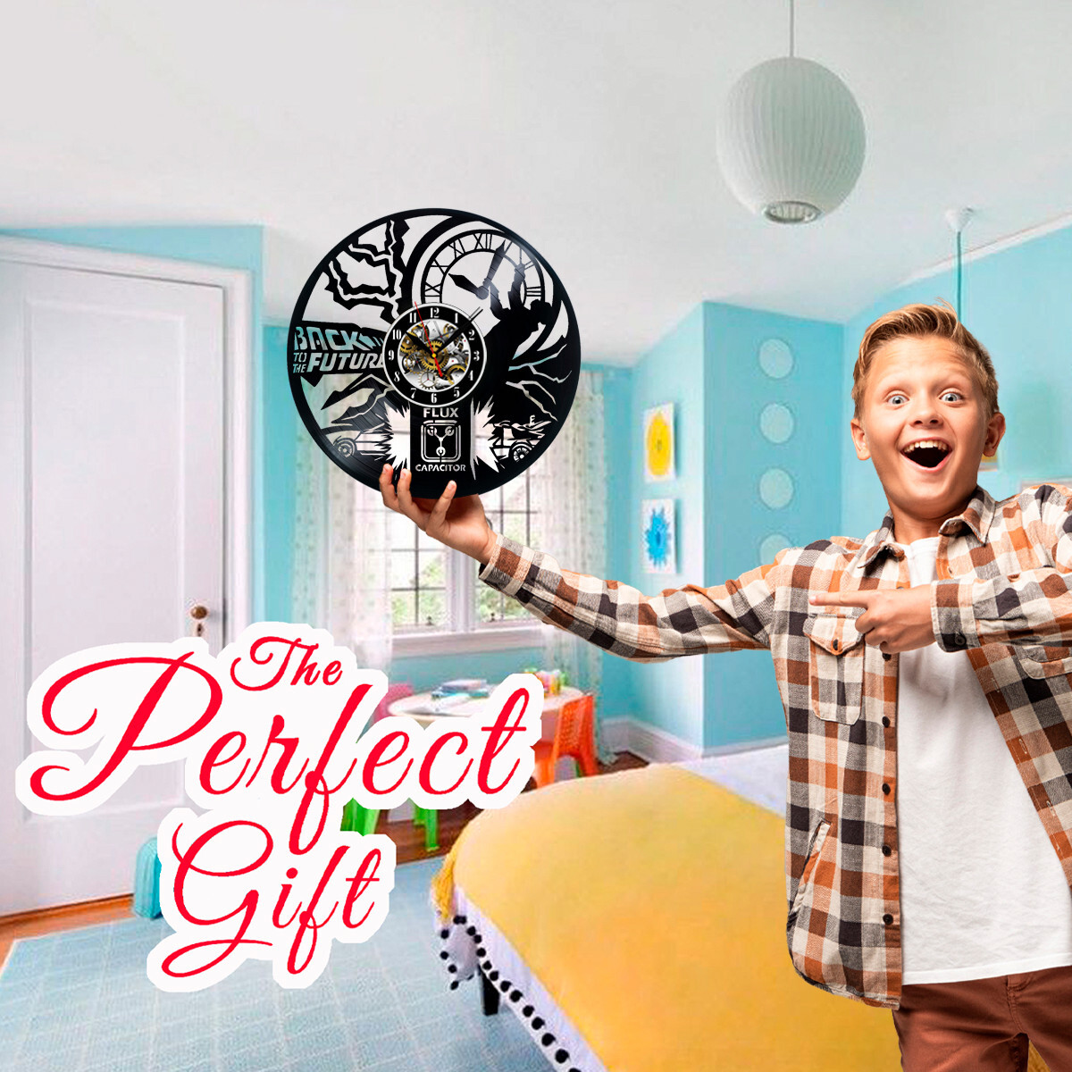バックトゥザ・フューチャー　WALL CROCK Back to the Future Wall Clock | Unique Timepiece for Fans