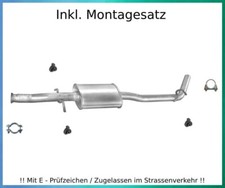 Mittelschalldämpfer für Renault Kangoo 1.2, 1.5 dCI Auspuff Montagesatz