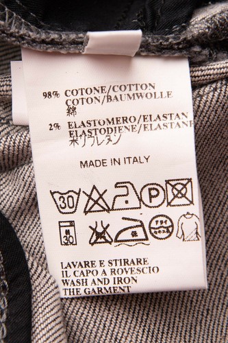 COSTUME NATIONAL Jeans Größe 26 Stretch schwarz Kettendekor Made in Italy NEU 599 $ - Bild 4 von 12