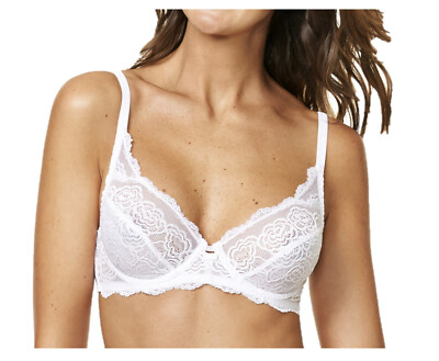 Triumph BH B-Ware Muse W Größe 90D weiß mit Bügel 90 D BHs mit Spitze Bügel-BH