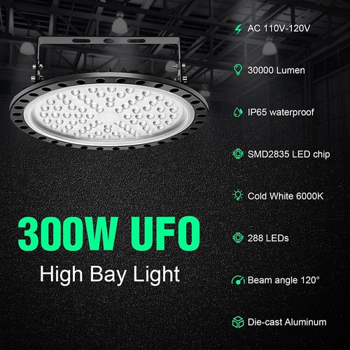 100W 200W 300W LED Hallenbeleuchtung Deckenstrahler Hallenstrahler Industrielamp - Bild 267 von 281
