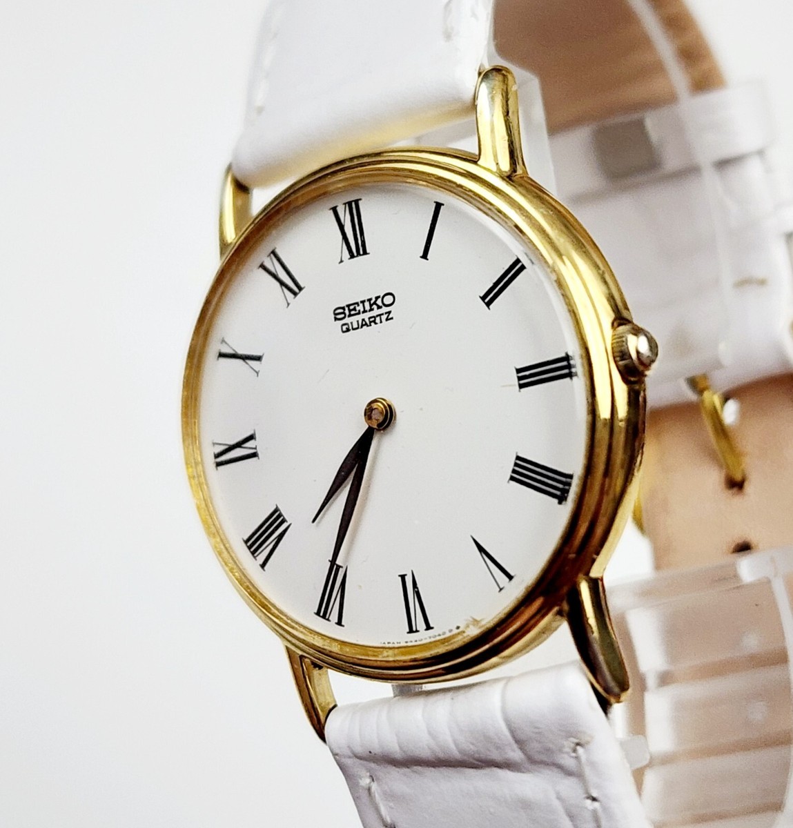 Unisex JAPAN Vintage 1982 Gold Plated Watch SEIKO 6430-7010