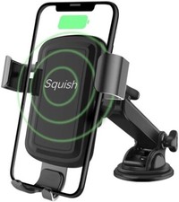 10w Squish Wireless Car Charger Auto Clamping Mount Fast Charging Phone Holder