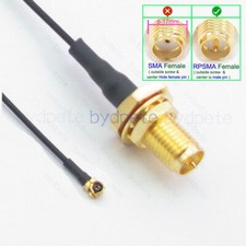 RP-SMA female Hex 11mm bulkhead waterproof to u.FL UFL IP-X Coax Pigtail cable