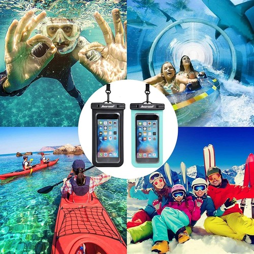 Waterproof Phone Pouch for iPhone 16 15 14 Pro Max, IPX8 Dry Bag 2-Pack 8.3" - Picture 7 of 7