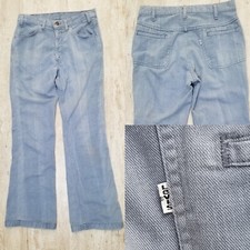Authentic 70's VINTAGE LEVI's 20692-7515 W 31" x L 33" Flare Jeans White Tab
