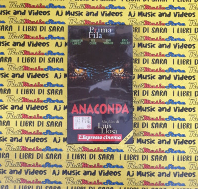 VHS Karton ANACONDA Jennifer Lopez Ice Cube L'ESPRESSO PRIMA FILA (F195)