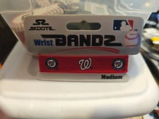 WASHINGTON NATIONALS  MLB WRIST BAND BANZ OFFICIALLY LICENSED SIZE MEDIUM