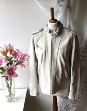 Mint Velvet Oyster Leather Jacket, Bnwt, Size: 16, Biker Jacket