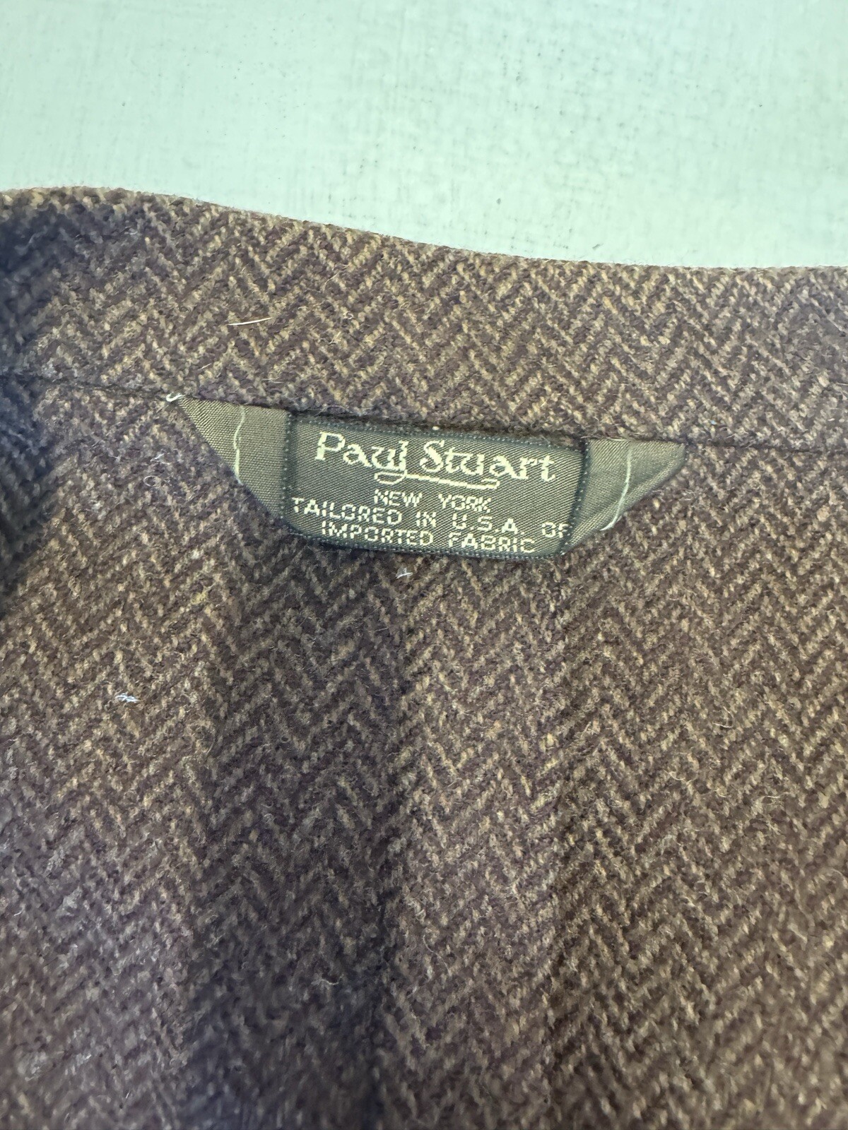 Paul Stuart Herringbone Soft Wool Unconstructed S… - image 8