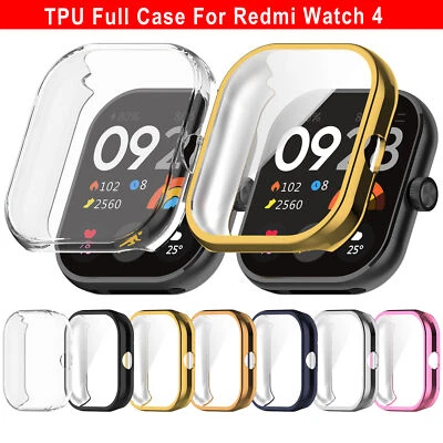 Screen Protector Case For Redmi Watch 4 Soft TPU Cover Bumper Protective Case