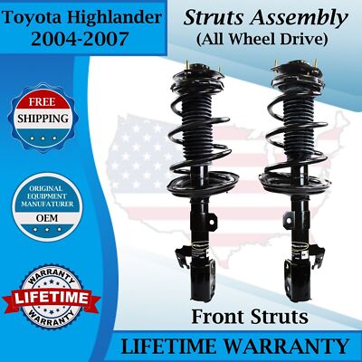 Monroe OEM Front Struts For 2004-2007 Toyota Highlander AWD Lifetime Warranty