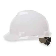 6 PACK Msa Safety 475358 V-Gard Front Brim Hard Hat, Type 1, Class E, Ratchet