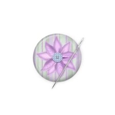 Needle Minder Magnet Keeper Cross Stitch Fridge Magnet with a Flower Design