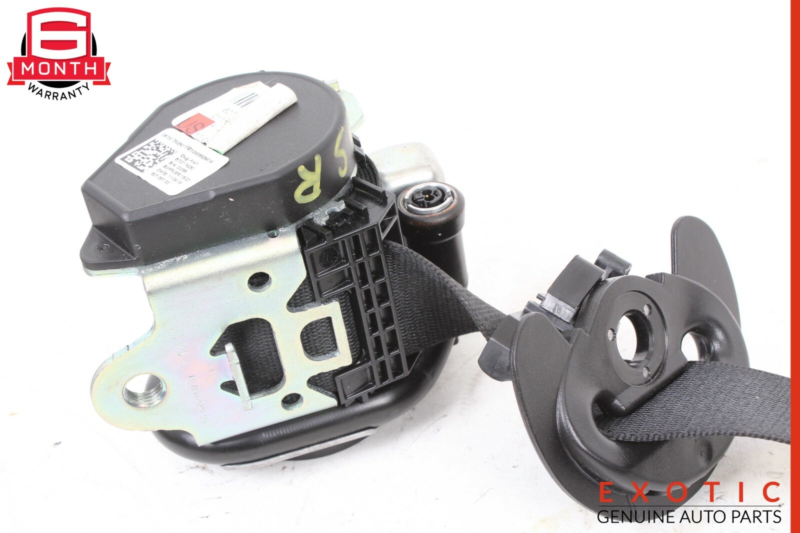14-17 Maserati Ghibli Front Right Seatbelt Seat Belt Retractor Black OEM 