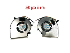 NEW For MSI GE62 GL62 GE72 GP72 GL72 GP62  Pair Fans 3Pin CPU + GPU Cooling Fan