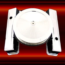 Chrome SB Chevy Matching Valve Covers and Air Cleaner for 327 350 383 400 Tall