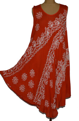 Summer dress tunic beach dress dress hippie boho tie dye 38 40 42 44 46 48 N°44.6