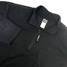 The North Face Base Layer Mens XL 1/4 Zip Polyester Black Moisture Wicking Hike