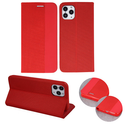 FÜR XIAOMI REDMI NOTE 10 5G - SENSO Handy Tasche Hülle Case Schutz Wallet ROT