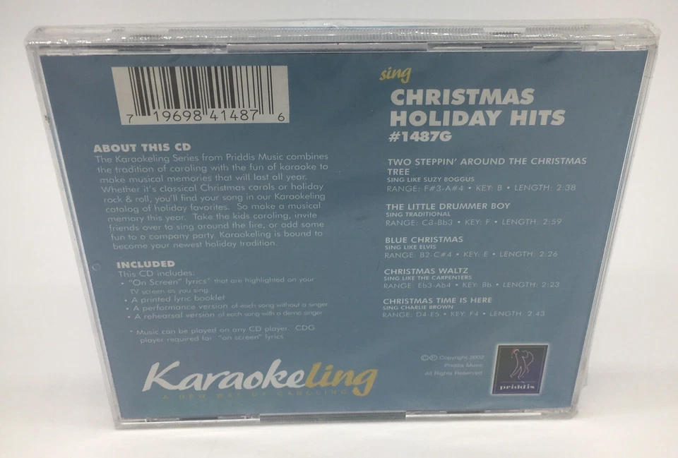 PRIDDIS KARAOKE - CHRISTMAS HOLIDAY HITS - KARAOKELING - #1487 - Image 3 of 4