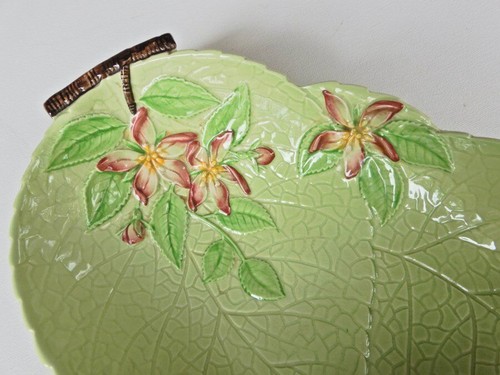 VINTAGE GREEN ORCHID CARLTON WARE BOWL - Picture 4 of 6