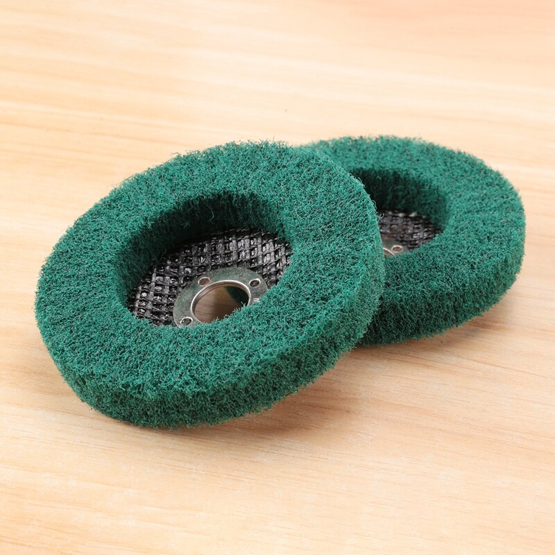 5Pcs Nylon Fiber Flap Wheels Polishing Buffing Wheel Scouring Pad