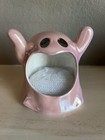 Iridescent Pink Ghost Scrubber Holder 4” Halloween Kitchen Happy Hauntings