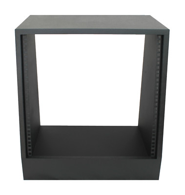 Schwarz 10u abgewinkelt 19'' Zoll Holz Rack Einheit/Etui/Schrank für Studio/DJ/Aufnahme