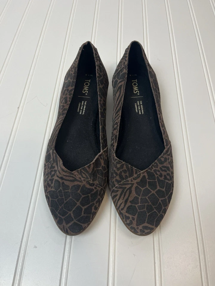 Туфли на плоской подошве женские Toms W 7,5 Julie 10016375 Mustang коричневые гибридные животные миндаль - Изображение 2 из 4