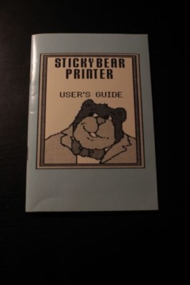 Stickybear Software Set Kit Stickybear Printer User's Guide for Apple Computer 1985 | eBay