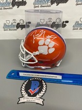 DJ UIAGALELEI CLEMSON SIGNED AUTOGRAPHED FOOTBALL MINI-HELMET-BECKETT BAS COA