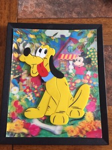 Vintage Disney 3-D Pluto Puzzle Toy