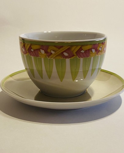 Rosenthal Bulgari Corone Tribali Series, Cup and Saucer Germany