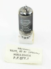 Electronic Vacuum Tube Valve 83A1 Mullard MUR/A.85036 5D/2405 Ex-RAF Aircraft