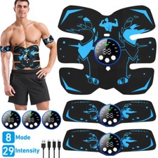 Muscle Stimulator EMS Ab Trainer Tens Unit Portable Stimulater Abs Massager Kit