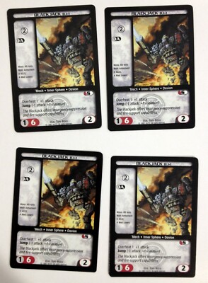 Blackjack BJ-1 (4) Battletech CCG Counterstrike 'Mech
