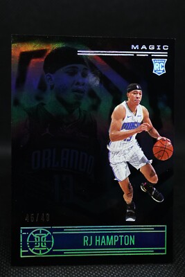 2020 Panini Illusions Rookies Trophy Collection Black 45/49 RJ Hampton Rookie RC