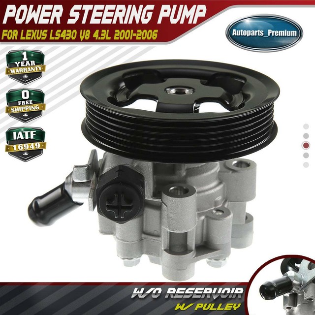 New Power Steering Pump w/ Pulley for Lexus LS430 V8 4.3L 20012006